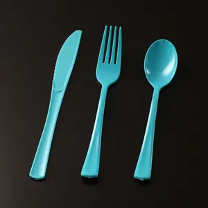 Xueli Plastica Eco-Friendly Set di Posate Coltello Forchetta Usa E Getta di Nozze Set di Posate Torta Forchetta Da Dessert Cucchiaio di Forchetta E Cucchiaio Set