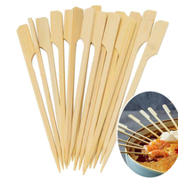 Brochettes de bambou rondes jetables biodégradables de qualité alimentaire pour grillades et barbecues