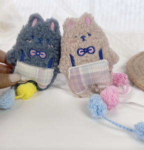 Lindo gato de peluche de dibujos animados, juguete interactivo, conejo de peluche, contiene campana - Product Image 4