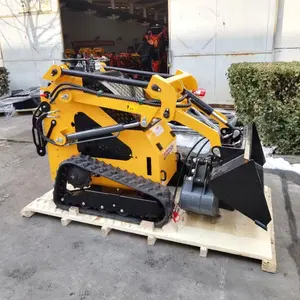 TOSH Gasolina Eléctrica Diesel China Stand On Wheel Track Mini Skid Steer Loader