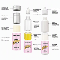 Colle pour perruque résistante à l'eau 38 ml en gros, marque privée, forte tenue, pour perruque à dentelle frontale