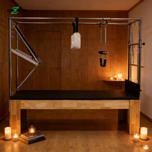 Lit de Pilates Cadillac en bois d'érable durable pour usage commercial et domestique, boîte de réforme, emballage, fitness, yoga, studio de gym, SAERDE SED-LB7 - Product Image 1