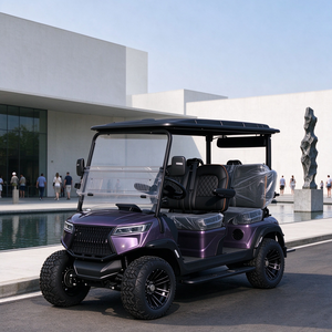 Carrito de Golf Eléctrico Todoterreno para 4 Pasajeros con Altavoz de Audio, Vehículo para Recorridos Turísticos en Parques y Comunidades - Product Image 1