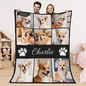 ผ้าห่มขนแกะพิมพ์ลายพิมพ์ซับลิเมชันผ้าสักหลาดพิมพ์ข้อความรูปสัตว์สุนัขตามสั่งได้ตามต้องการ - Product Image 6