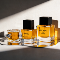 Flacon de parfum classique carré à fond épais en verre 30ml 50ml 100ml Contenant de parfum polyvalent Grand stock Vente en gros