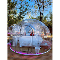 Vente chaude Transparent Dôme Tente Bubble-Style Polycarbonate Ciel Étoilé Chambre pour Hôtel Camping En Aluminium En Plastique Cadre Balcon