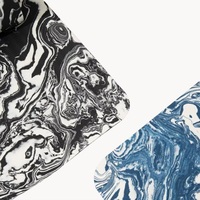 Tapis de yoga 6 mm pour entraînement intérieur, écologique en TPE, avec logo personnalisé, effet tie-dye, texture marbrée