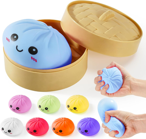 0728 Hot Selling Size Blind Box Toy Slow Rebound Soft <b>Hand</b>-feel Dumpling Squishy Thick Texture <b>Mini</b> Fidget for Kids - Product Image 2