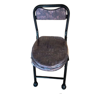 <b>Portable</b> <b>Commode</b> Seat Foldable With Lid Reinforced For Elderly Disabled Pregnant Adults 250 Kg Capacity Steel Frame - Product Image 1