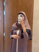 Robe longue drapée style cardigan ODM pour le quotidien, coupe oversize, style manteau, Abaya, vêtement islamique modeste, coupe-vent décontracté, fournisseur de vêtements