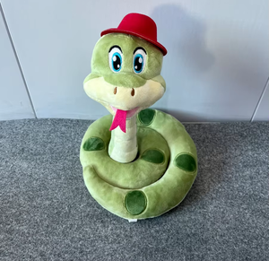 Home Decor <strong>Snake</strong> <strong>Plush</strong> Toy <strong>with</strong> <strong>Hat</strong> PP Cotton Stuffed Animal Toy for Home Decoration - Product Image 5