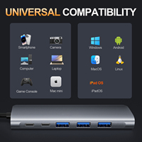 Adaptateur multiport USB-C 8-en-1 tout-en-un