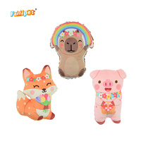 Famipet Fabricant Grossiste Nouveau Thème Printanier Design Animal Mignon Jouet pour Chiot en Peluche Douce et Froissée Jouet Sonore pour Chien Ensemble