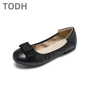 Fashion Round toe Bowtie-Knot Comfort woman flat shoe Beauty Walking shoes for women and ladies