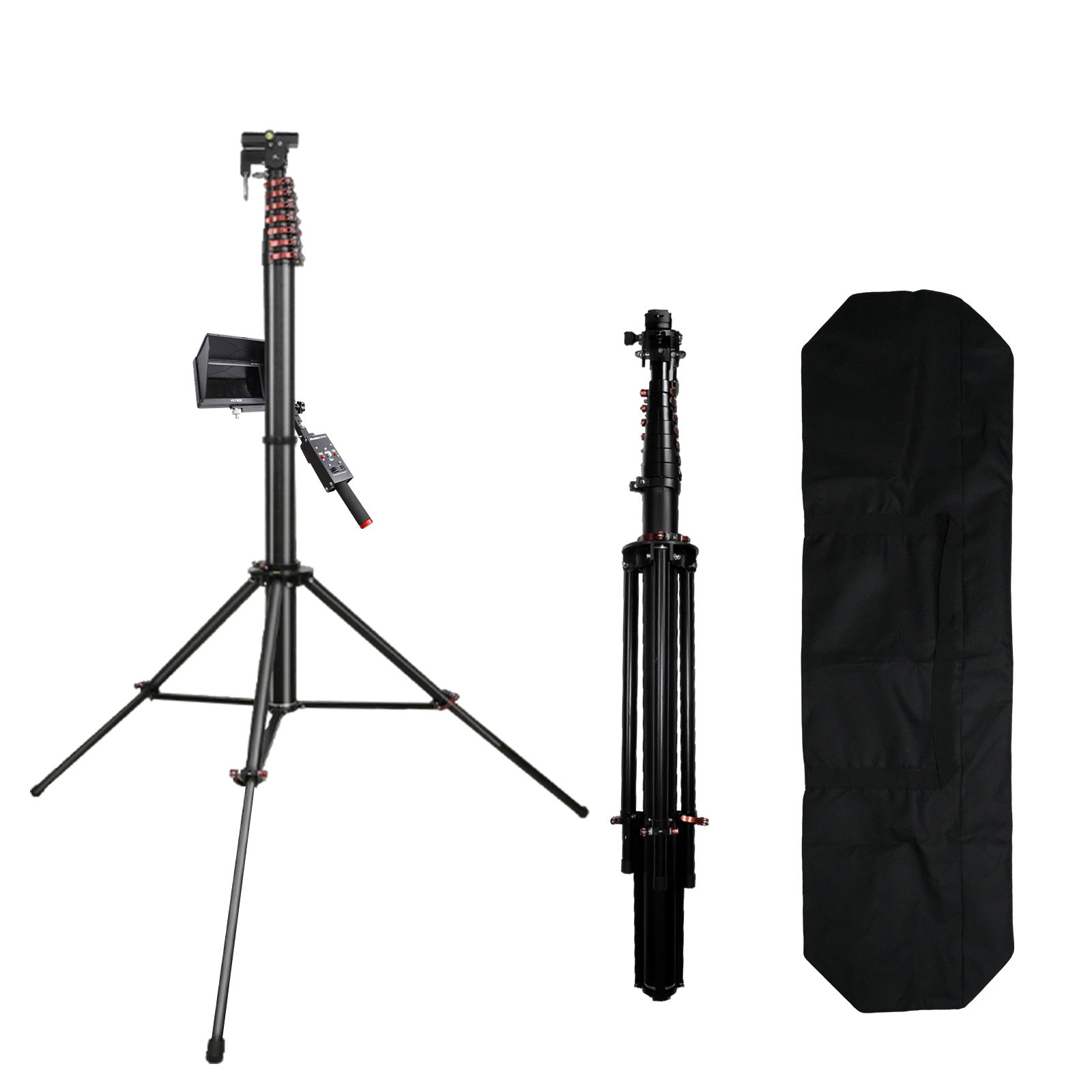 Jianmei Extreme Tall Video Camera Sports Tripod Stand Telescoping