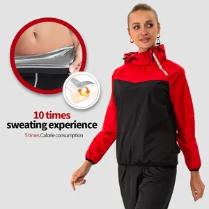 Nuevo traje de Sauna de neopreno XXXL para mujer, chaqueta de entrenamiento de gimnasio para perder peso con diseño de boxeo para uso doméstico