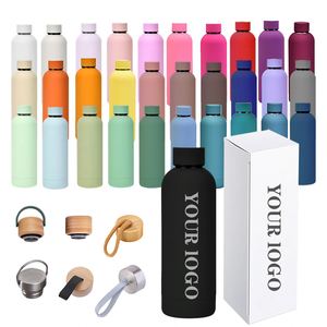 Botellas de Agua Personalizadas Ecológicas de 750 ml con Boca Pequeña, Botellas de Agua Deportivas de Viaje de Acero Inoxidable de Doble Pared, Taza Plegable - Product Image 5