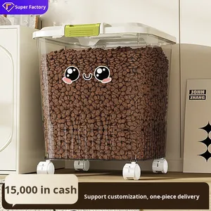 Kép Kín Thức Ăn Vật Nuôi Lưu Trữ Xô Công Suất Lớn Mèo Và Con Chó Thực Phẩm Lưu Trữ Xô Độ Ẩm Bằng Chứng Kín Thức Ăn Vật Nuôi Lưu Trữ Xô - Product Image 4