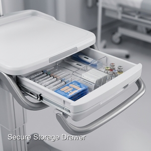 Descubra Cómo Keling Medical Transforma el Cuidado Médico con Este Carro de Computadora Médica para Hospitales - Product Image 2