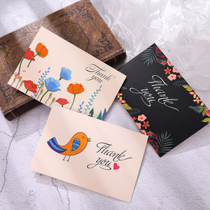 Cartes de vœux pliées personnalisées pour Thanksgiving et anniversaire, cartes de remerciement mini vierges et enveloppes - Product Image 2
