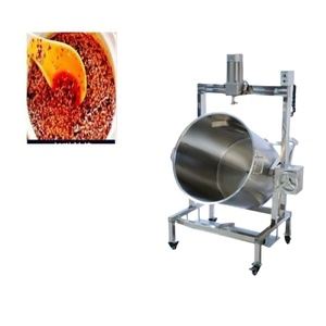 Industrial Gas Heating Boiling <b>Pot</b> - Mixer Wok for Jam Pepper Spice Stir Frying Better Chili <b>Tomato</b> Sauce Cooker - Product Image 4