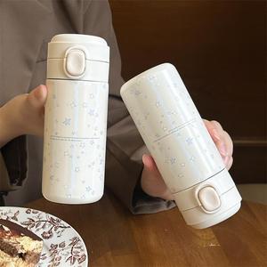 304 Edelstahl Vakuum-Thermobecher Schicker Minimalistischer Studenten- und Büro-Erbsenförmiger Becher 6-12 Std. Wärmehaltung - Product Image 2
