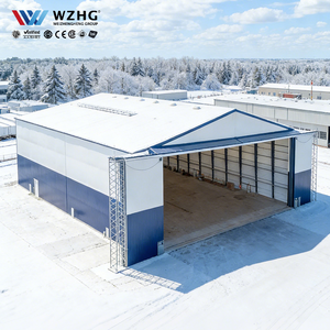 Hangar d'avion en acier galvanisé à toit arqué pour l'aviation commerciale - Product Image 1