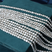 Perles naturelles lisses sans noyau en forme de tablette, économiques, pour la fabrication de bijoux DIY, 5-5,5 mm/5,5-6 mm