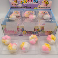 Jouet à presser craquant en forme de donut, anti-stress pour soulager l'anxiété et détendre les mains