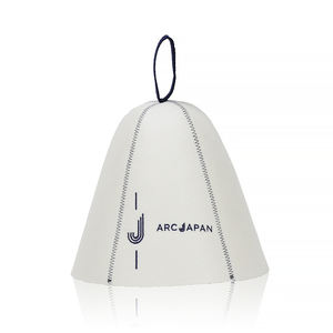 Unisex Eco-friendly Felt Soft Reusable Adjustable Thermal Luxury <b>Sauna</b> Hat with Custom Logo Stitching for Bath Steam Use - Product Image 1