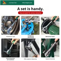 Kit d'outils de réparation automobile manuel Wynns 1/2 pouce avec clé à cliquet et douilles volantes grandes, moyennes et petites, emballé en boîte