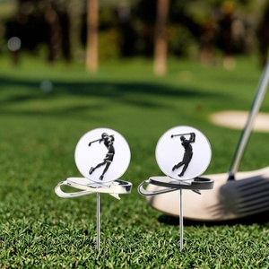 Outil de réparation de divots de golf personnalisé en plastique avec marqueur de balle, motif trou imprimé, coloré, 70 mm - Product Image 5