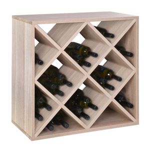 Étagère <span class=keywords><strong>de</strong></span> présentation <span class=keywords><strong>de</strong></span> bouteilles <span class=keywords><strong>de</strong></span> <span class=keywords><strong>vin</strong></span> <span class=keywords><strong>de</strong></span> finition naturelle fabriquée à la main au-dessus des armoires <span class=keywords><strong>de</strong></span> cuisine Stockage durable et peu encombrant - Product Image 1