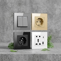 Prise murale industrielle, prise EU, 250V, 1 sortie, haute qualité, prix de gros d'usine pour usage domestique et commercial
