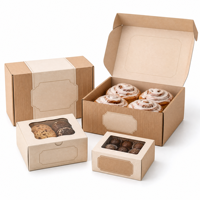 Boîtes en carton ondulé personnalisées avec logo pour biscuits de luxe au chocolat Cinnamon Roll, emballage cadeau pour petites entreprises