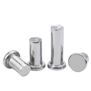Rivets en aluminium massif, rivets en acier massif 4 mm 8 mm M6 M8 M10, rivets massifs à tête plate ronde en acier inoxydable, sur mesure - Product Image 1