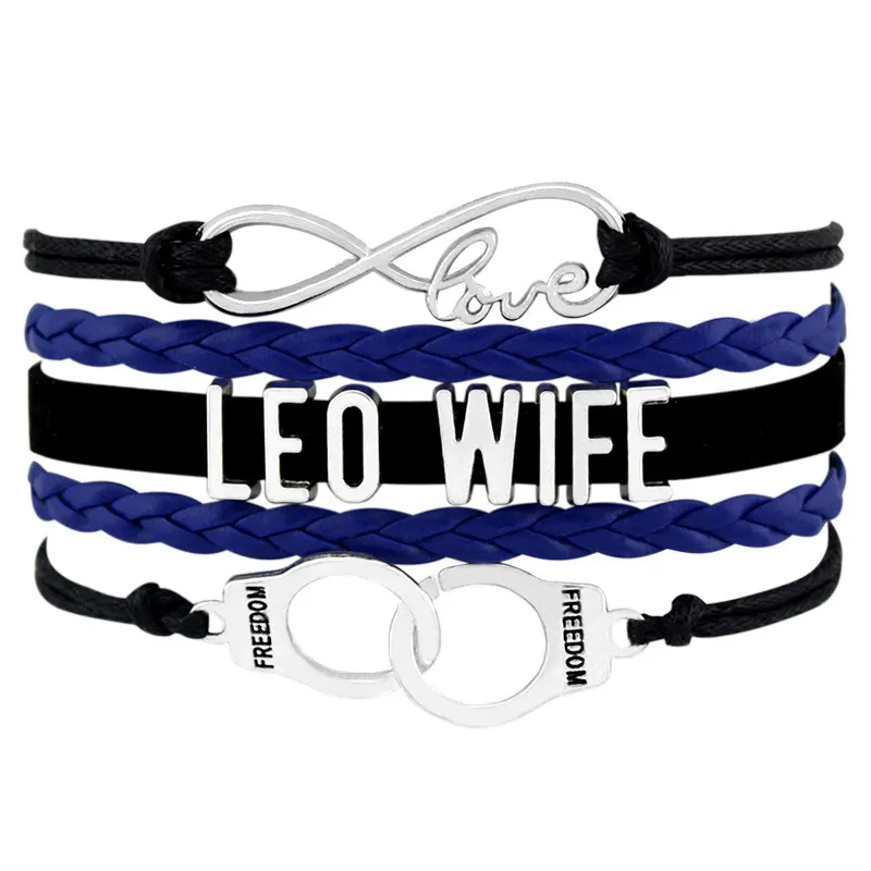 Peace Maker Support Correctional Officer Wife Trooper Wife Law Enforcement Officer LEO Mounted Polices Dog Bracelets