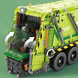 Camión de Basura Eléctrico a Control Remoto 22022, Modelo de Bloques de Construcción, Juguete Educativo, Regalo para Niños - Product Image 3