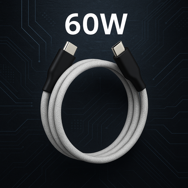 Oem Hot Selling 1M/2M Pd 60W 3A Magnetic Type C USB C to USB C Fast Charging Cord Nylon Braided Cable