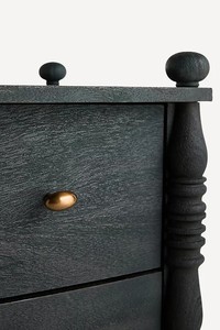 <span class=keywords><strong>Commode</strong></span> <span class=keywords><strong>noire</strong></span> en bois de placage d'acacia vintage personnalisée en usine avec <span class=keywords><strong>3</strong></span> <span class=keywords><strong>tiroirs</strong></span> - Product Image 4