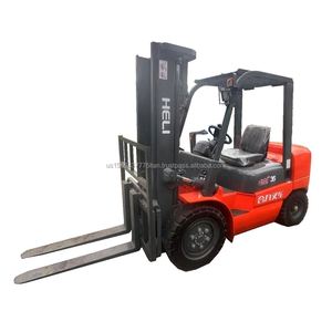 Automatic Heli <b>Used</b> Diesel Engine Forklift 1 Ton Load Capacity 2022 Model - Product Image 1