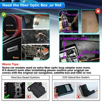 Boîtier décodeur de fibre optique, amplificateur, adaptateur pour BMW/Mercedes Benz/ML/GL/CLK/S/W221 Audi Porsche AUX Car Audio, garantie 1 an OLIVER