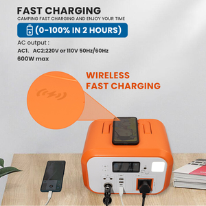 Portable Power Station for Home Backup Power 600 <strong>Watt</strong> <strong>Solar</strong> Generator with AC Output 600W (12v/24v Car Port) <strong>Solar</strong> Battery - Product Image 1