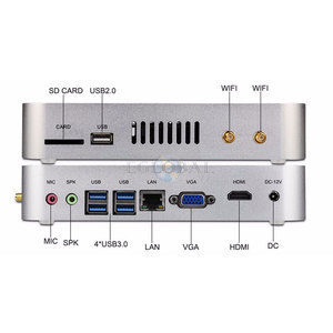 Topton 4K Hiển Thị Nhỏ PC Không Quạt Máy Tính Để Bàn Nhỏ Kích Thước Linux Celeron <span class=keywords><strong>1007U</strong></span> <span class=keywords><strong>Intel</strong></span> HD Đồ Họa Bộ Vi Xử Lý - Product Image 4