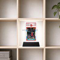 Boîte de présentation SHP personnalisée pour cartes gradées 35pt, en acrylique avec éclairage LED et base magnétique, pour collection de slabs PSA BGS CGC SGC