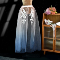 YouLaPan Robe midi vintage pour femme en nylon uni avec maille respirante et détails floraux en dentelle M152