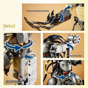 Juego de bloques de construcción Alien Vs <span class=keywords><strong>Predator</strong></span>, modelo de figura de depredador inspirado en la <span class=keywords><strong>película</strong></span>, juguete de montaje DIY para niños y coleccionistas - Product Image 6