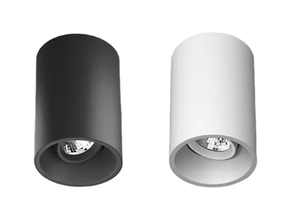 25w surface semi mount COB chip LED down lights lampadina regolabile fascio colore grigio 4000k downlight