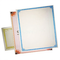 Papier de sécurité personnalisé anti-contrefaçon, papier artistique avec filigrane pour brochure imprimée en offset avec gaufrage