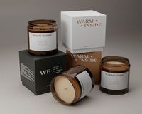 Emballage de bougie de luxe personnalisé boîte cadeau en carton rigide stratification mate revêtement UV logo éponge fermeture épaule style mode